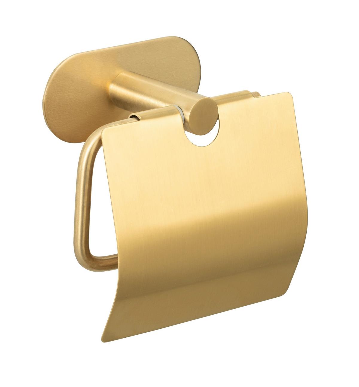Toilettenpapierhalter in Goldfarben - LIFESTYLE, Metall (14/12,5/7cm) - Mömax