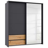 Ormar S Kliznim Vratima Karpo - siva/hrast Artisan, Moderno, drvni materijal/plastika (181/210/62cm) - Premium Living