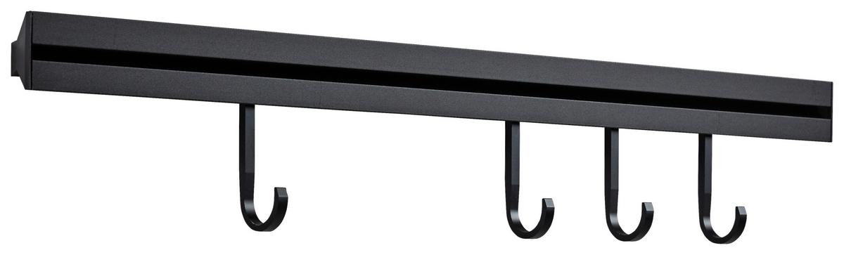 Küchenreling Sistant Schwarz inkl. Beleuchtung - Schwarz, MODERN, Metall (60cm) - Sistant