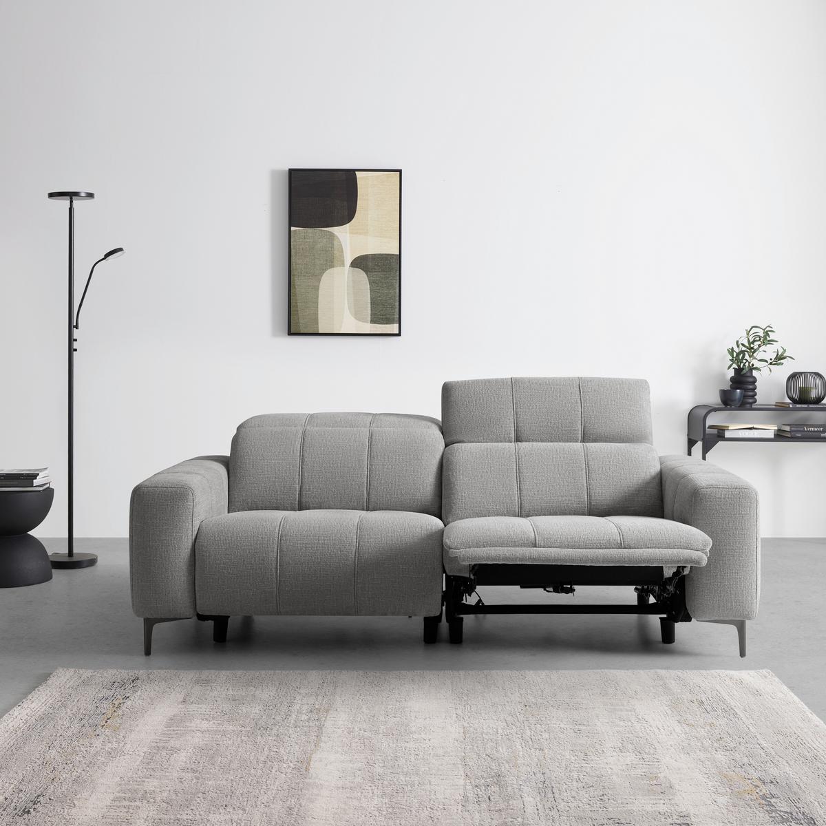 Kanapé Alvaro - natúr színű/szürke, Modern, műanyag/textil (220/79/109cm) - Mömax