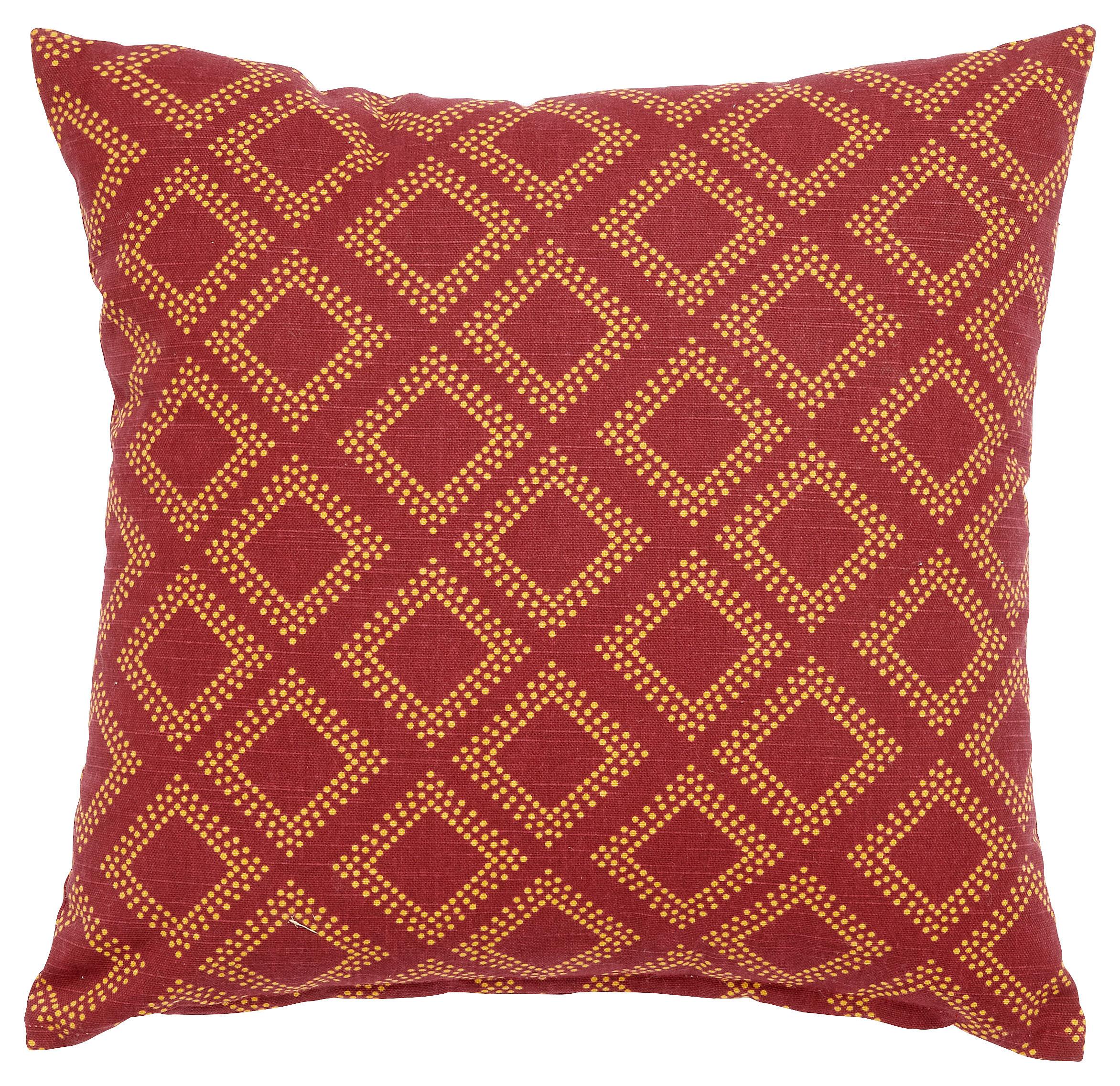 Okrasna Blazina Ornament - rdeča, Trendi, tekstil (40/40cm) - Modern Living