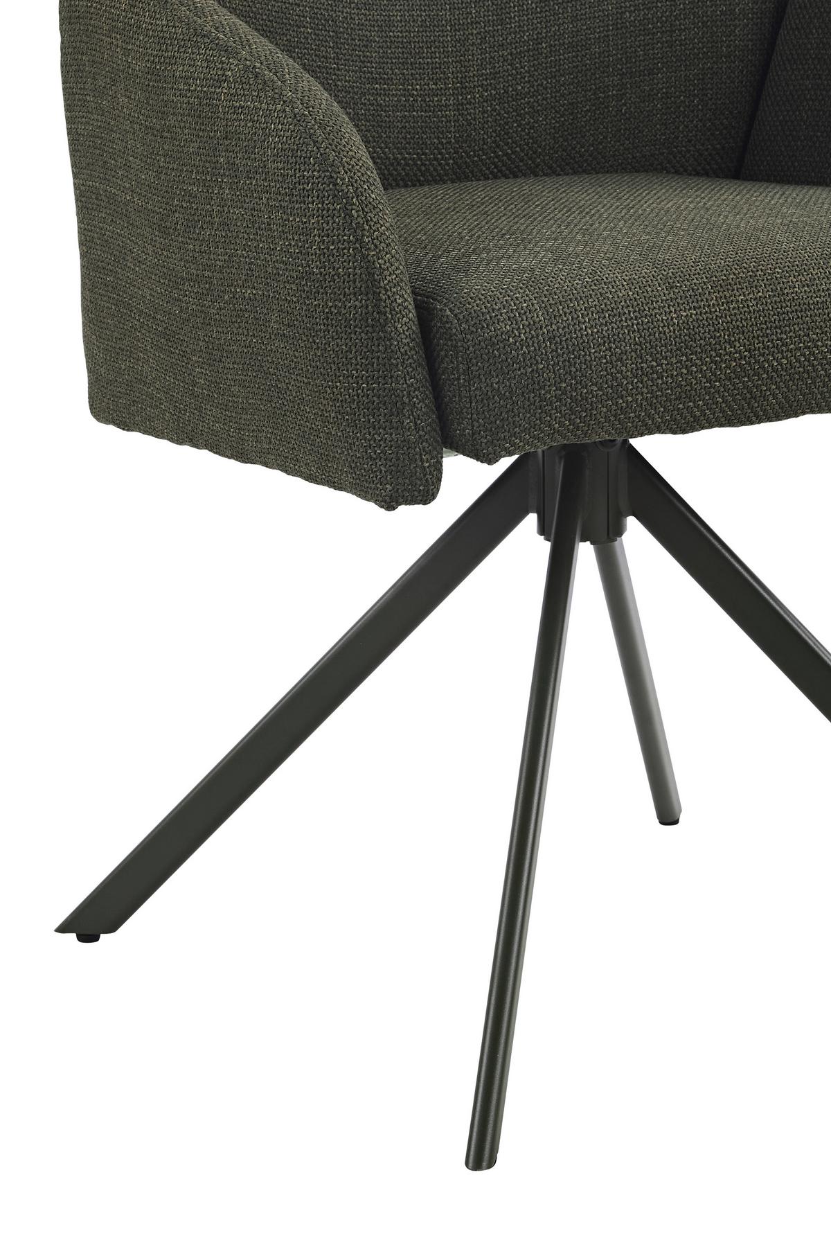 ARMLEHNSTUHL-SET HOLLY S 2ER-SET - Grün, MODERN, Textil (56,5/84/61cm) - MID.YOU