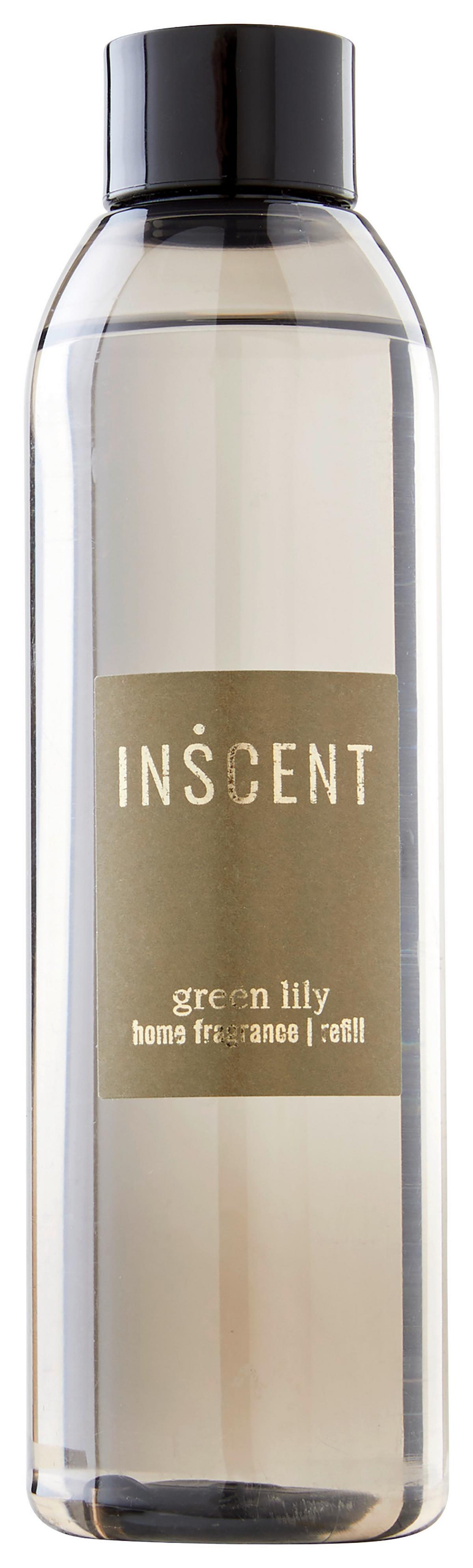 Raumduft-Nachfüllung Green Lily ca. 200ml - Klar/Dunkelgrün, Design, Kunststoff (200ml) - Inscent