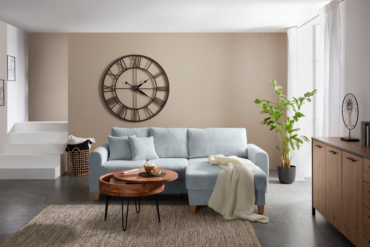 Colţar LILLE - gri, Modern, textil (232/110/156cm) - Best Price