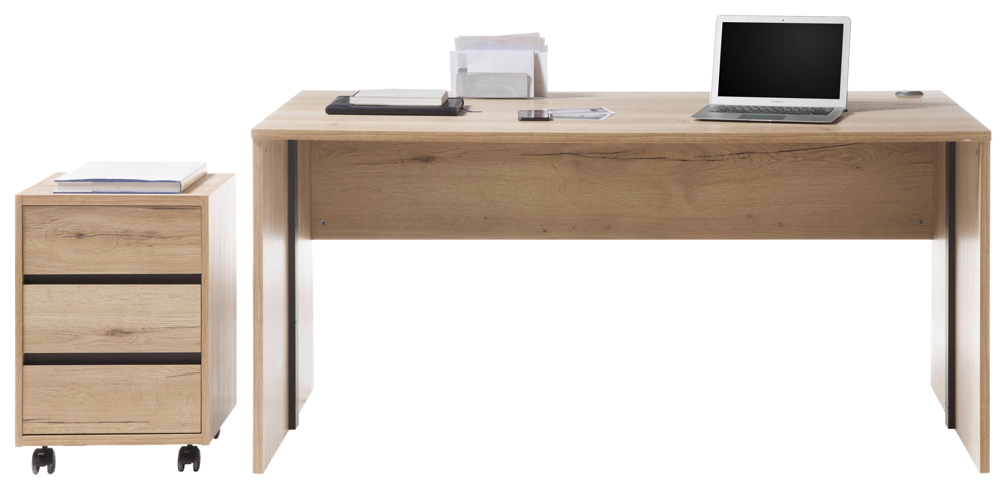 Schreibtisch in Eichenfarbe online bestellen