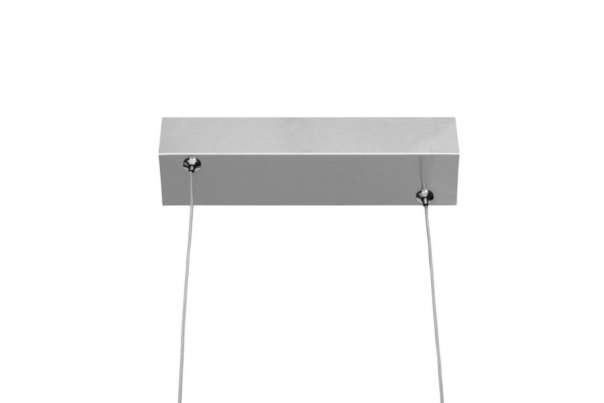 LAMPA WISZĄCA LED FINE *SBB* - kolor niklowy, Basics, tworzywo sztuczne/metal (110/6/120cm) - Boxxx