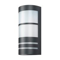 Kültéri Falikar Newark 66011 - opál/sötétszürke, műanyag/fém (25.6/12cm)