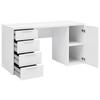 SKRIVBORD CARLOS WEISS - vit, Modern, trämaterial (146/78/60cm) - Mömax