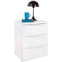 Nočna Omarica Mundi, Bela - bela/visoki sijaj, Moderno, leseni material (49/63,5/40,4cm) - Mömax
