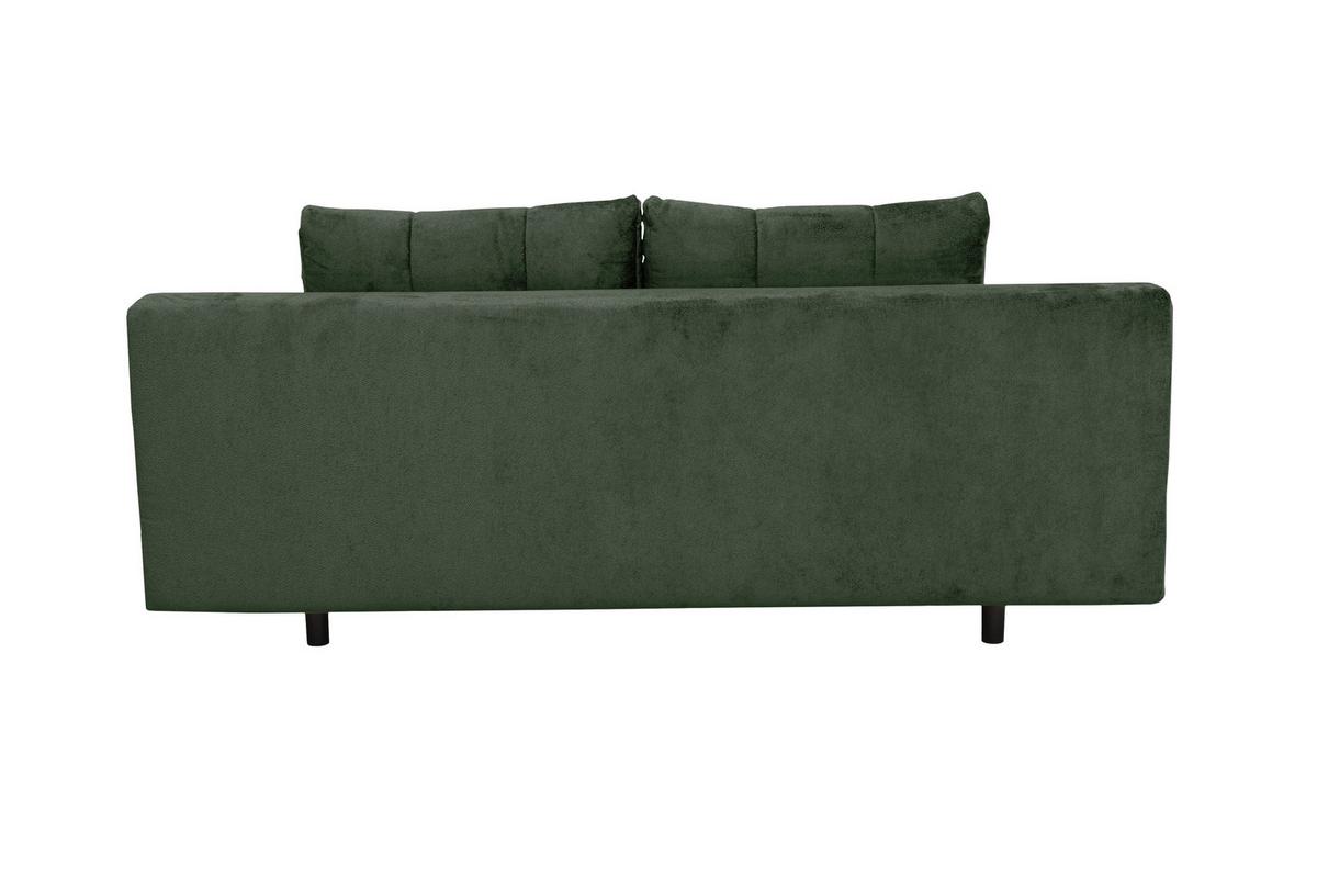 Trosjed Perla - tamno zelena/crna, Konvencionalno, tekstil/metal (203/94/96cm) - Modern Living