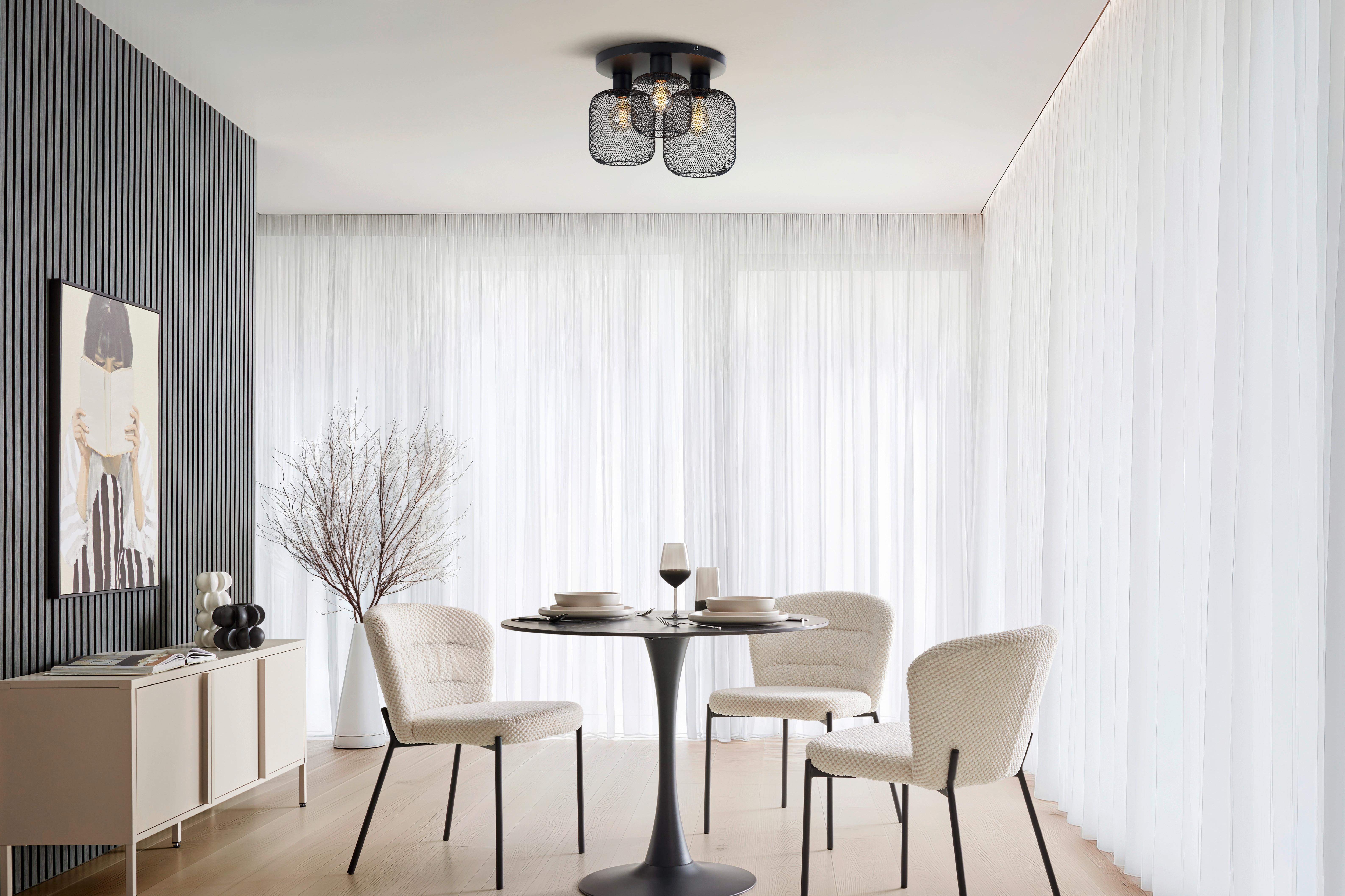 TAKLAMPA DRATO - svart/guldfärgad, Modern, metall (40/23cm) - Mömax