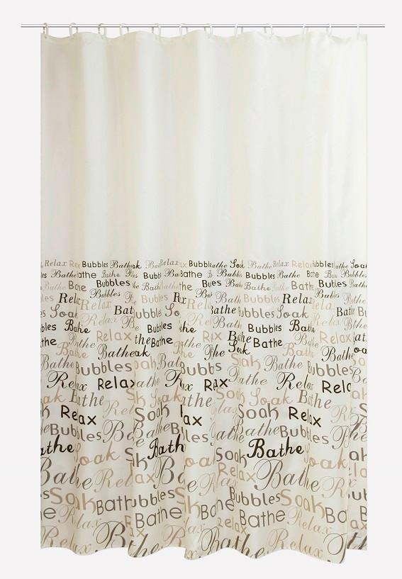 Zuhanyfüggöny Relax - szürke (180/200cm)