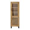 VITRINE EVEREST -EXKLUSIV- - couleur naturelle/noir, Natur, métal/verre (60/180/40cm) - Mömax