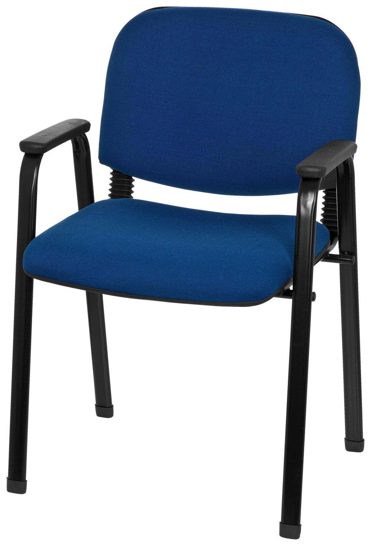 Konferenčni Stol Xt 650, Modra - modra/črna, Basics, kovina/tekstil (55/84/42cm) - MID.YOU