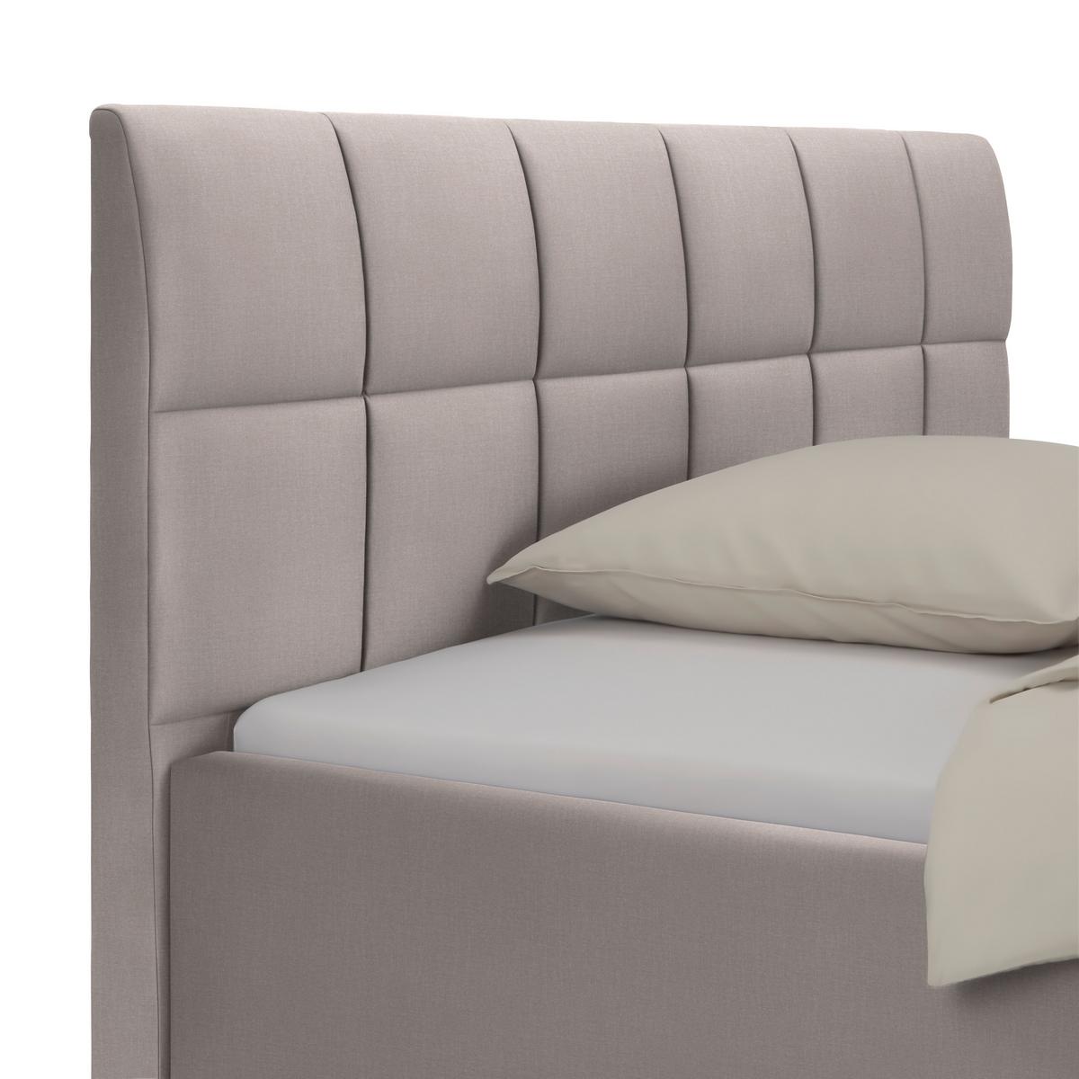 Oblazinjena Postelja Bogner, 160x200, Peščena Barva - barve kroma/peščene barve, Konvencionalno, tekstil (160/200cm) - Premium Living
