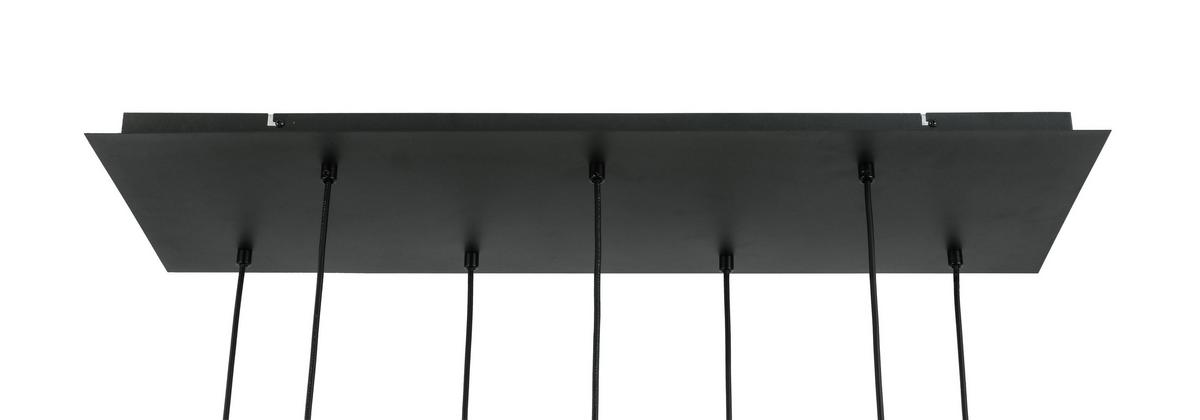 LAMPA WISZĄCA VASO - czarny/kolor chromowy, Design, metal/szkło (86/34/120cm) - Novel