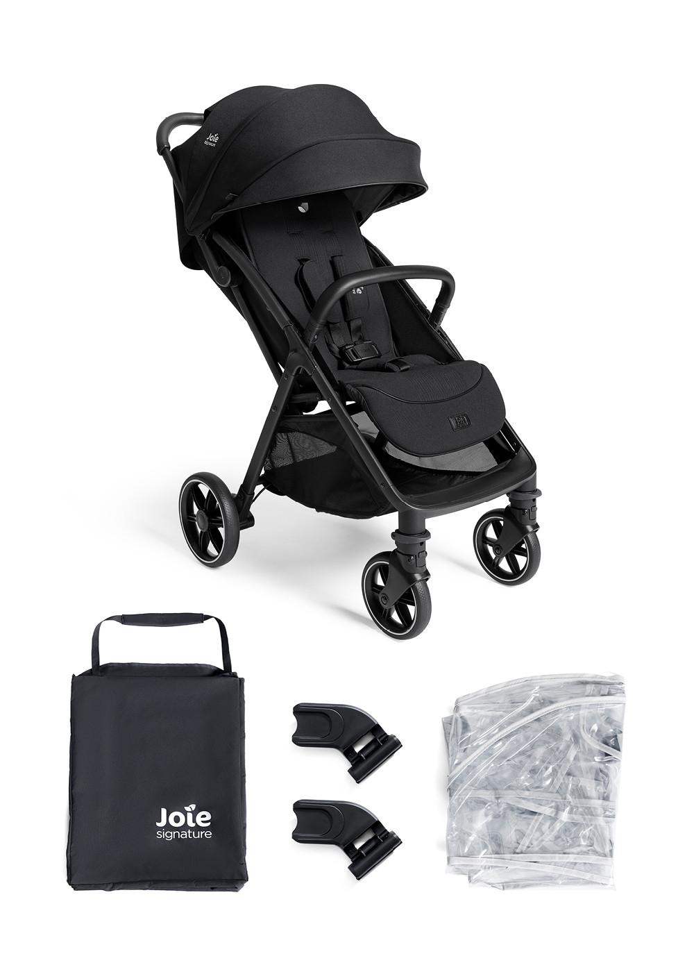 WÓZEK SPACEROWY PARCEL LX - czarny, Basics, tkanina (49,5/106/83,1cm) - JOIE SIGNATURE