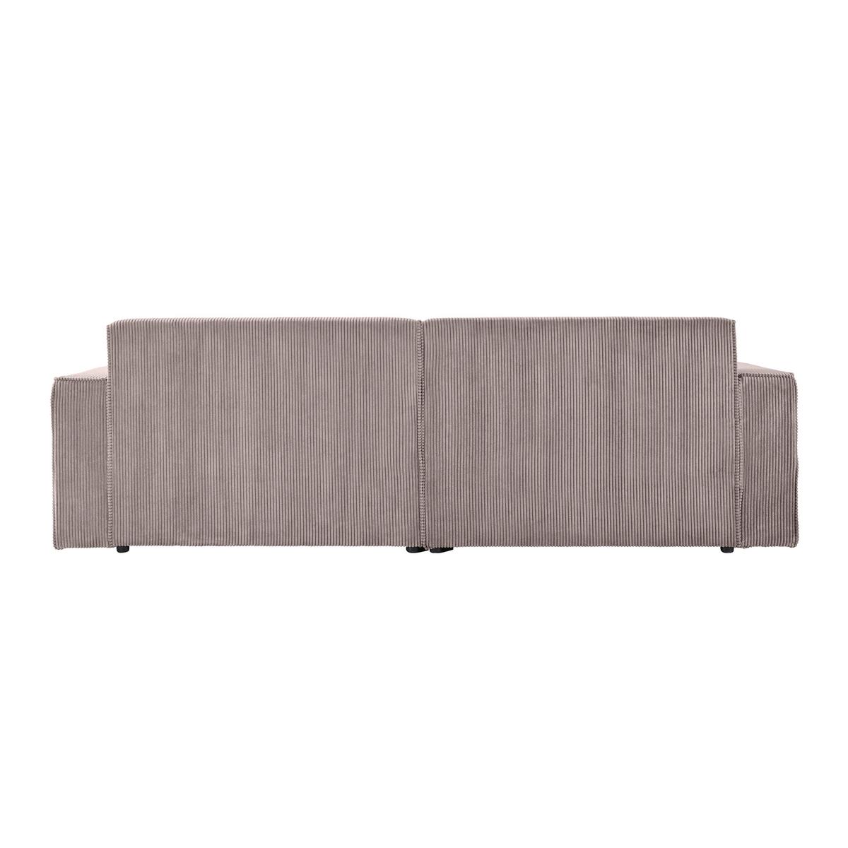 Wohnlandschaft Loft in Graubraun - Graubraun/Schwarz, MODERN, Kunststoff/Textil (172/75/265cm) - Mömax