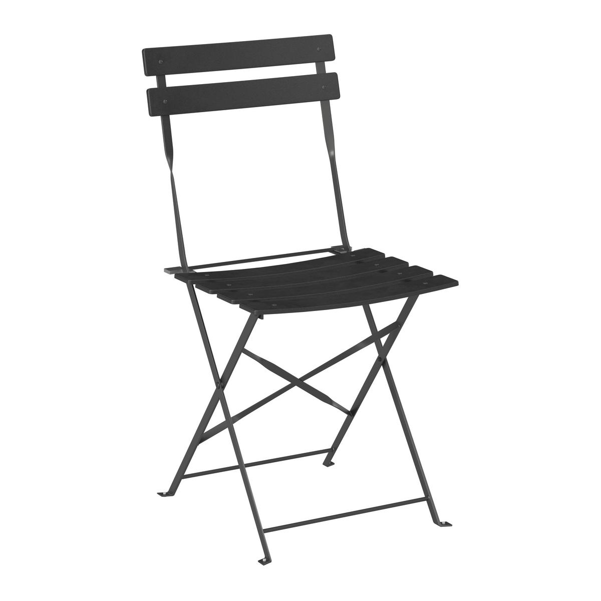 Balkonset Peter Anthrazit, 3-teilig - Anthrazit, Basics, Metall (52/106/56cm) - Mömax