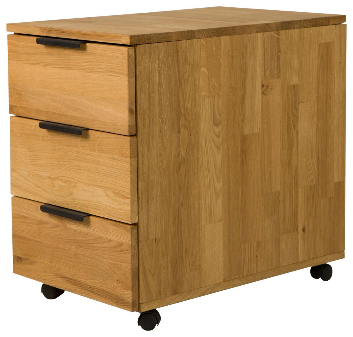 Rollcontainer Albero Naturfarben - Naturfarben, MODERN, Holz (40/59,3/62cm) - Mömax