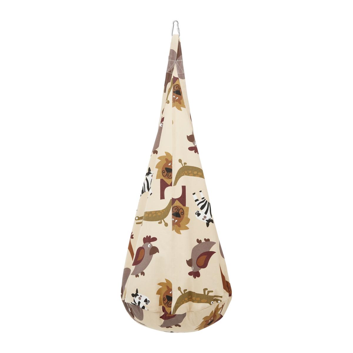 Hängehöhle Pooh Braun/Beige Webstoff - Beige/Braun, MODERN, Textil (70/150/70cm) - Bessagi Kids