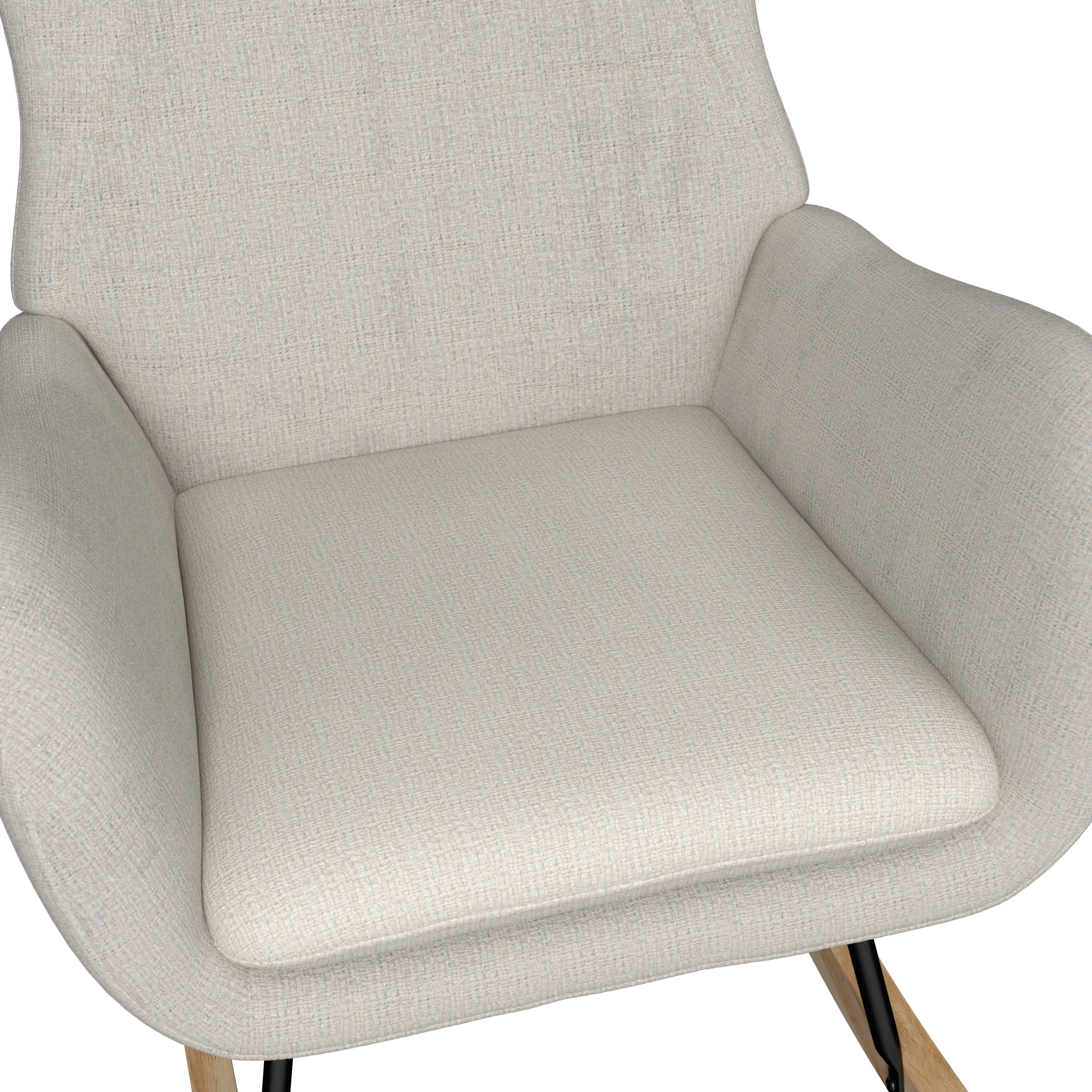 RELAXFÅTÖLJ EMILIO - ljusgrå/naturfärgad, Modern, metall/trä (68/92/87cm) - Bessagi Home