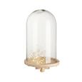 Dekoglocke Gabriele aus Holz und Klarglas - Klar/Naturfarben, Glas/Holz (18,3/30cm) - Mömax modern living