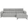 Wohnlandschaft Melbourne Grau - grå/svart, Modern, metall/trä (285/75-103/182cm) - Based