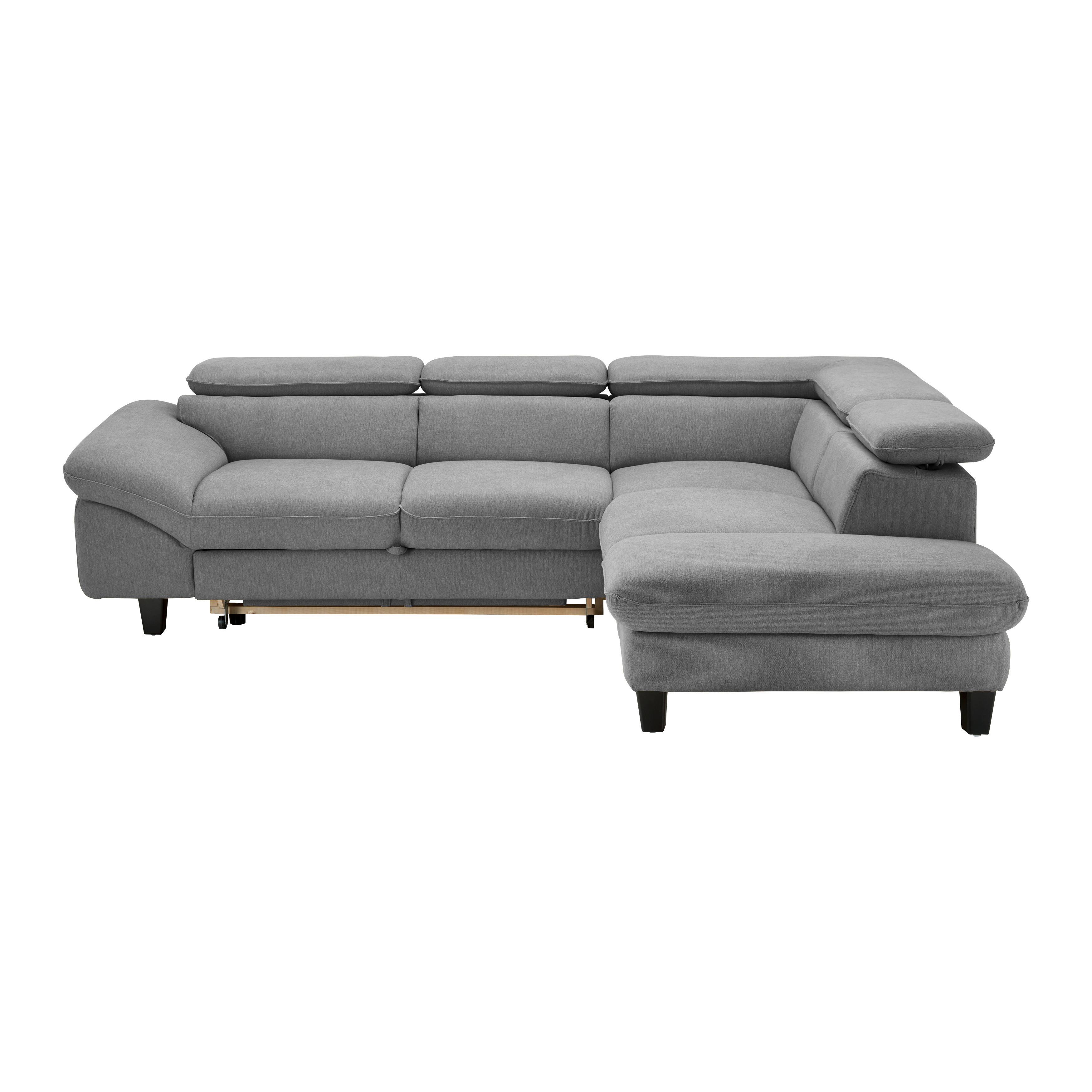 Sjedeća Garnitura Pilot - siva, Modern, tekstil/drvo (266/73/108-214cm) - Bessagi Home