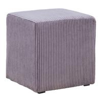 Hocker Bali Cord in Dunkelgrau - Dunkelgrau/Schwarz, MODERN, Textil (45/42/45cm) - Based