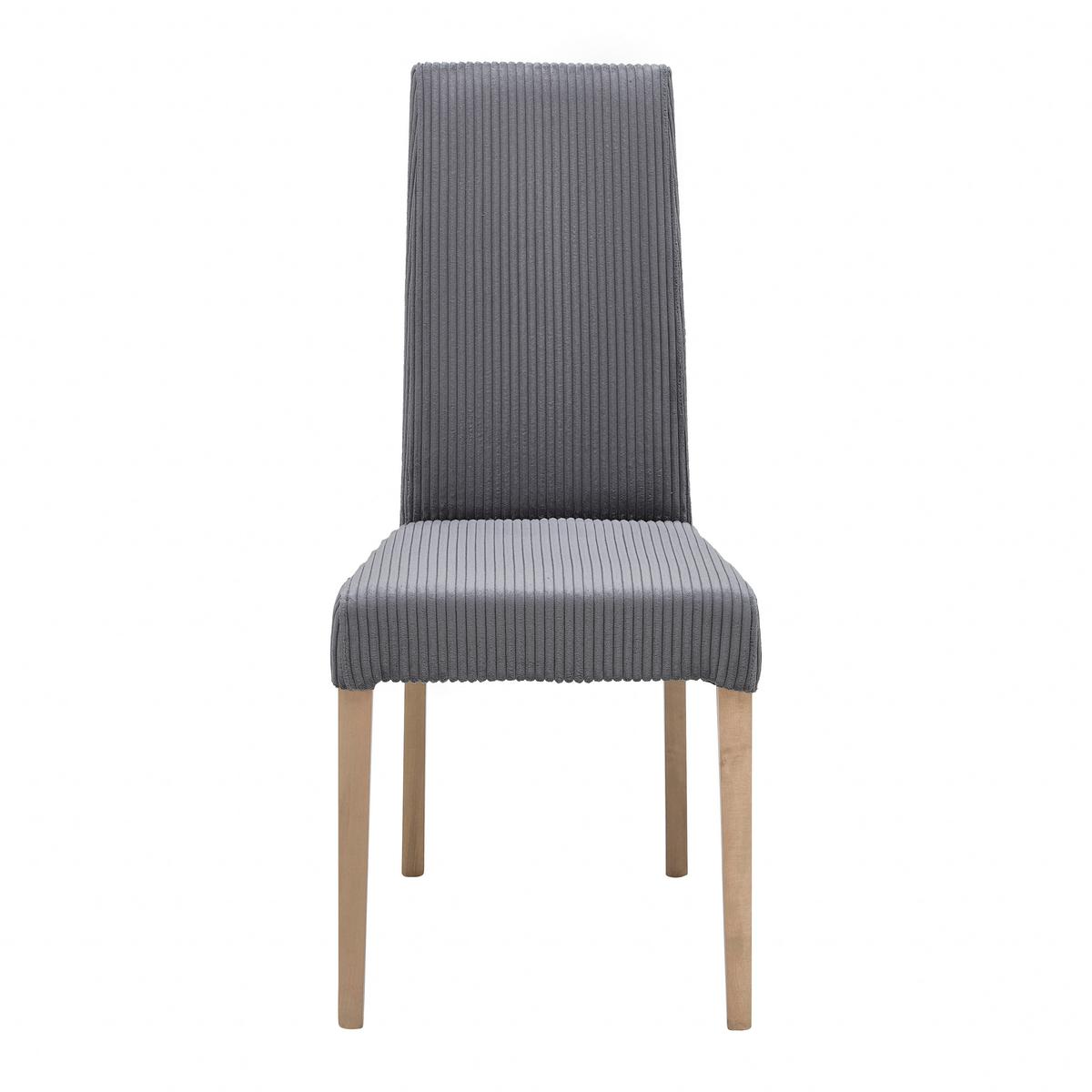 Stuhl Roko Grau - Eichefarben/Grau, Modern, Holz/Textil (46/101/62cm) - Mömax