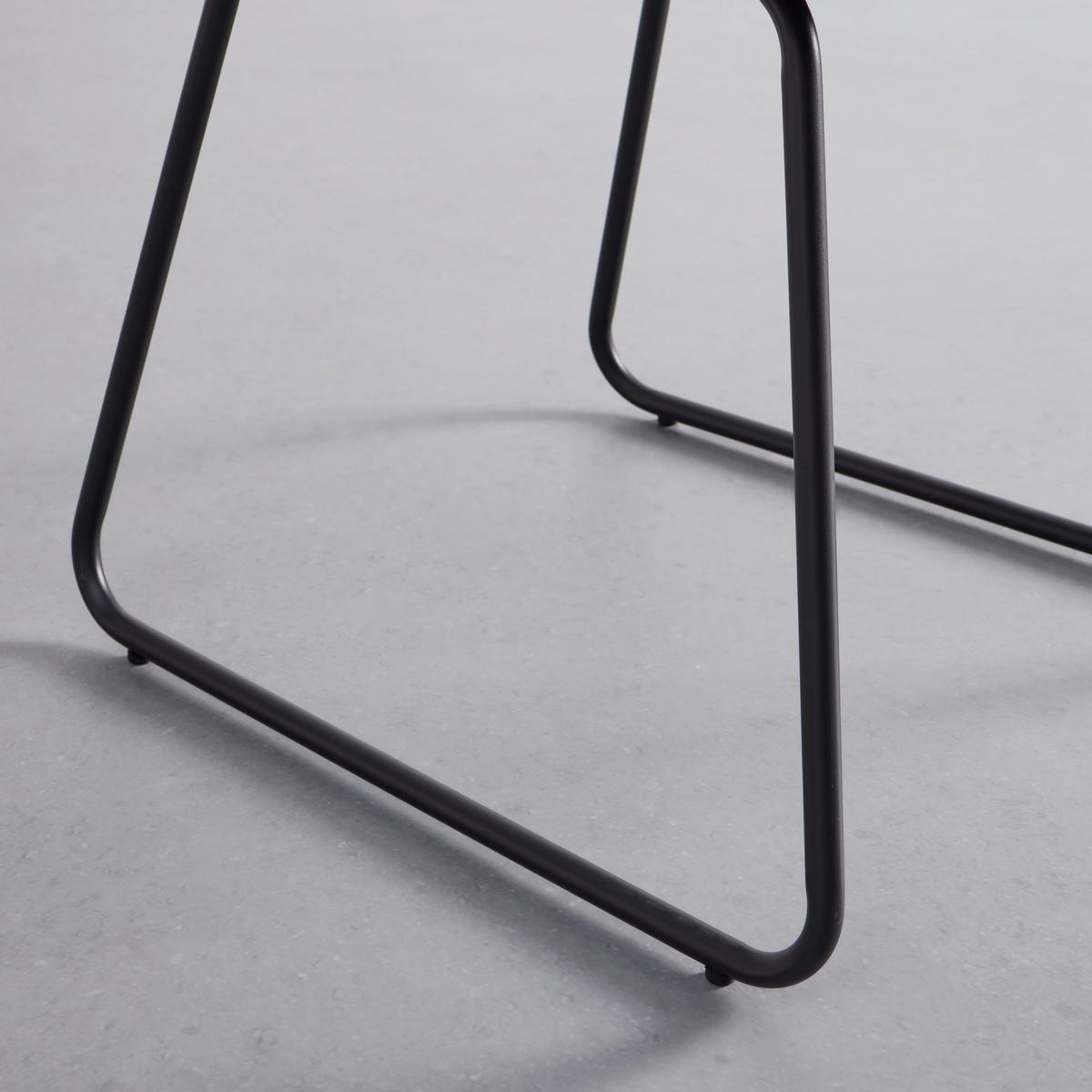 KRZESŁO AVA - czarny/taupe, Modern, metal/drewno (49/85/62cm) - Bessagi Home