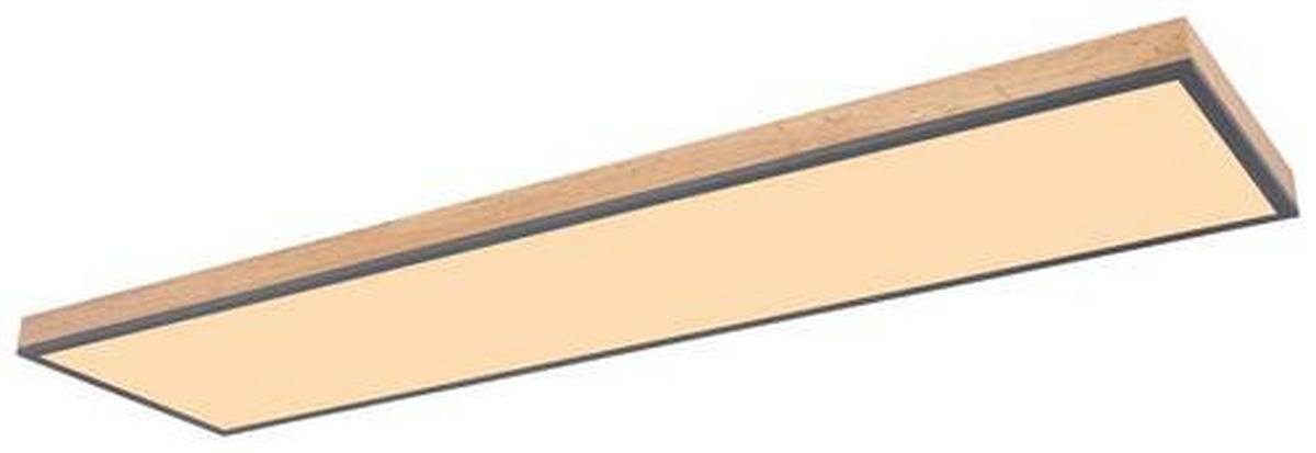 Led Svjetiljka Stropna 416080wd5-Cct Doro - boje grafita/opalna, Basics, drvo/metal (120/30/7,5cm) - Globo