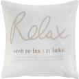 Zierkissen Relax 01, ca. 45x45cm - Weiß, ROMANTIK / LANDHAUS, Textil (45/45cm) - MÖMAX modern living