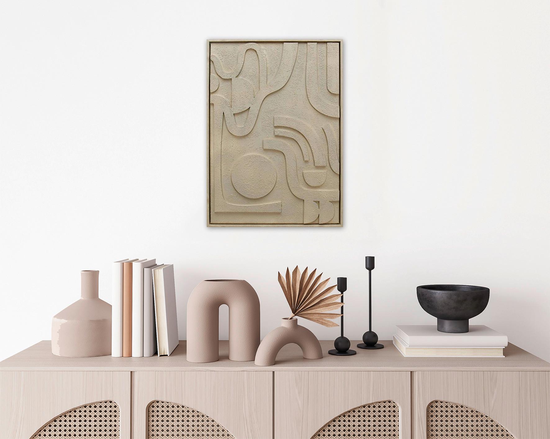 Keilrahmenbild Mike in Hellbraun ca. 50x70x3cm - Hellbraun/Naturfarben, MODERN, Holzwerkstoff/Kunststoff (50/70/3cm) - Mömax