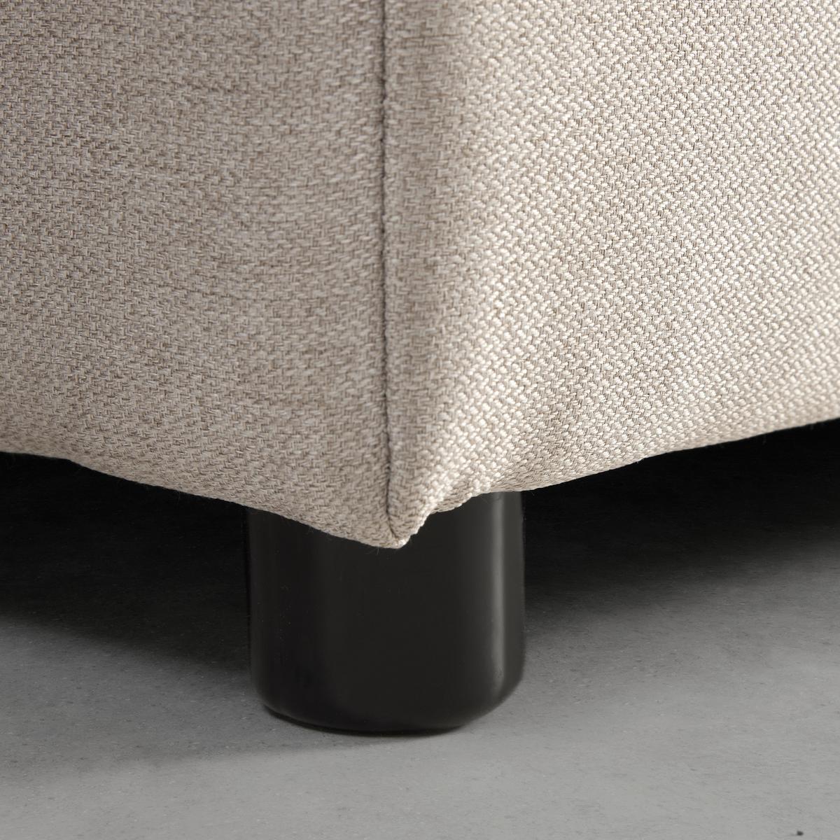 Boxbett Melina ca. 140x200cm Beige mit Topper - Beige/Schwarz, MODERN, Holz/Kunststoff (140/200cm) - Bessagi Home