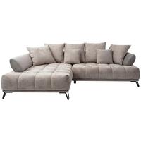 Ugaona Garnitura Largo N - crna/sivobraon, Moderno, tekstil/metal (184/262cm) - Modern Living