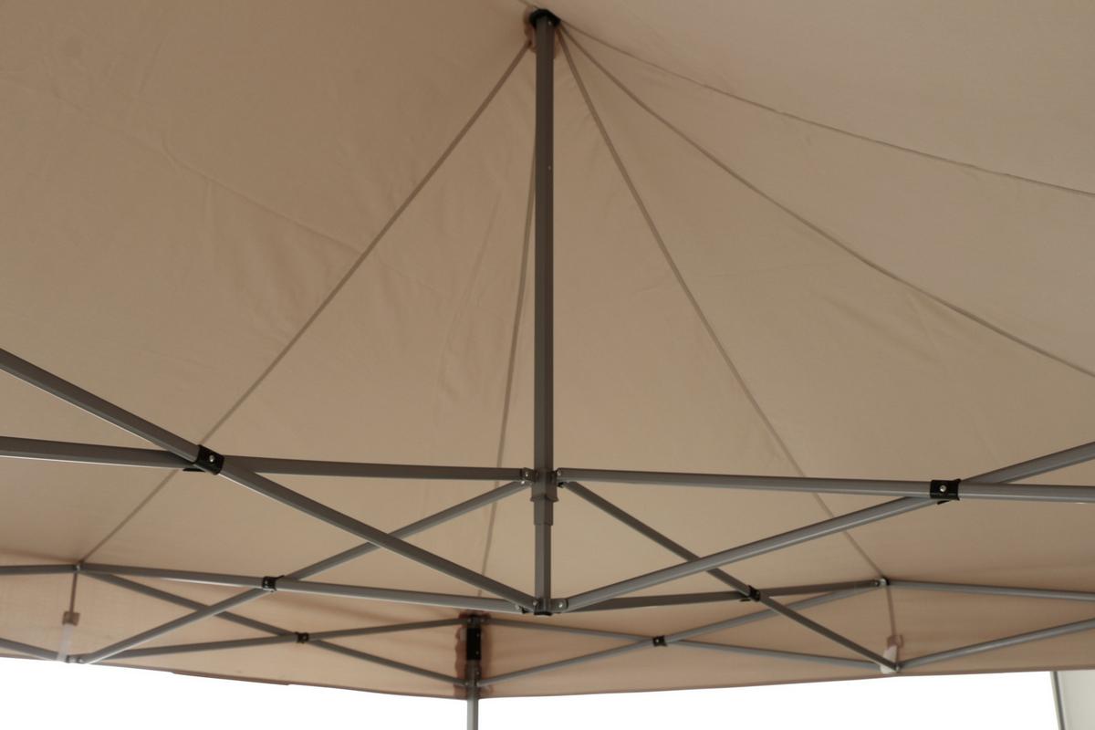 Pavillon L30551 450x300 cm Seitenteilen + UV-beständig - Taupe, KONVENTIONELL, Textil (450/330/300cm) - Siena Garden