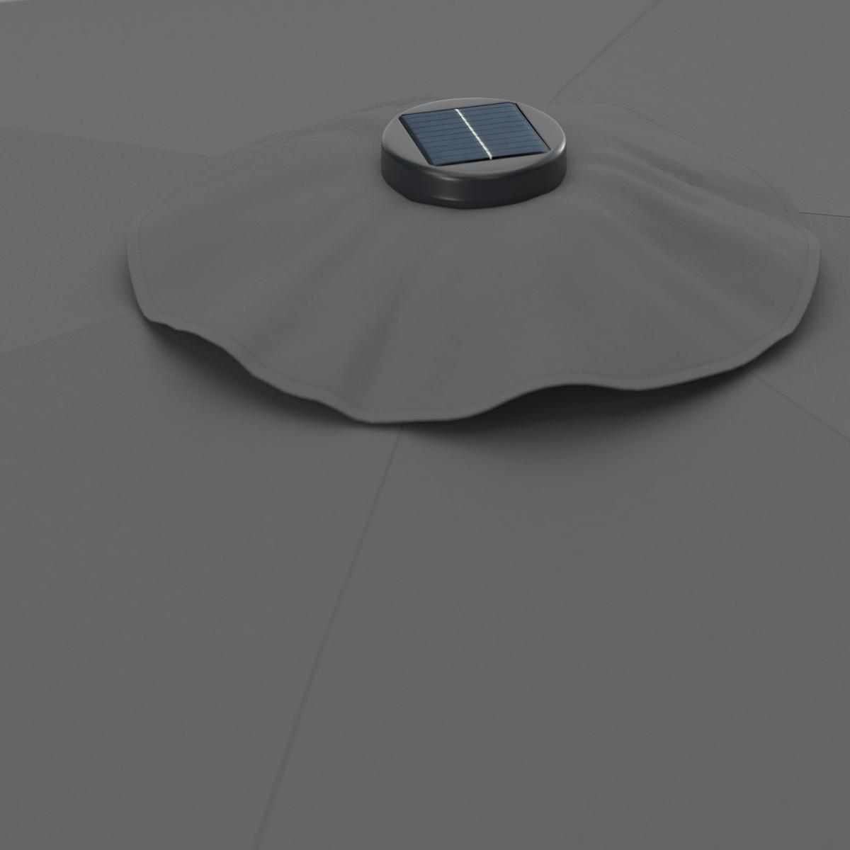 PARASOL PRZECIWSŁONECZNY MERIA - ciemnoszary, Modern, metal/tkanina - Ambia Garden