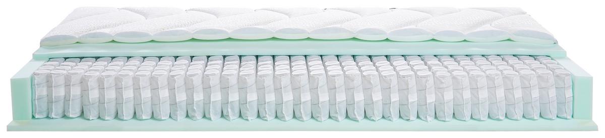 Taschenfederkernmatratze Symphonie H3 ca. 120x200cm - Weiß, Textil (120/200cm) - Premium Living