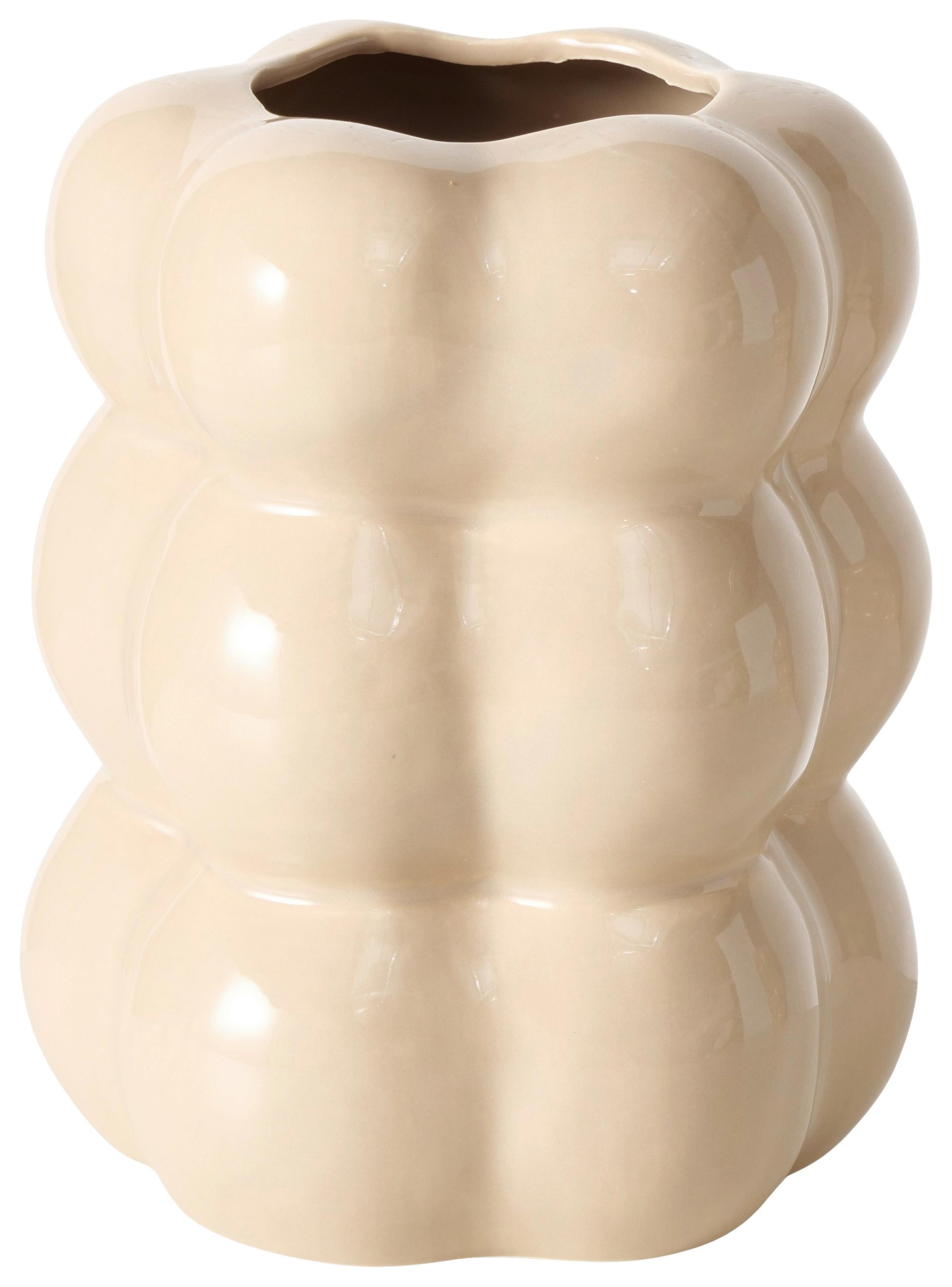 Vase Lumina I Beige - Basics, Keramik (14,5/18cm)