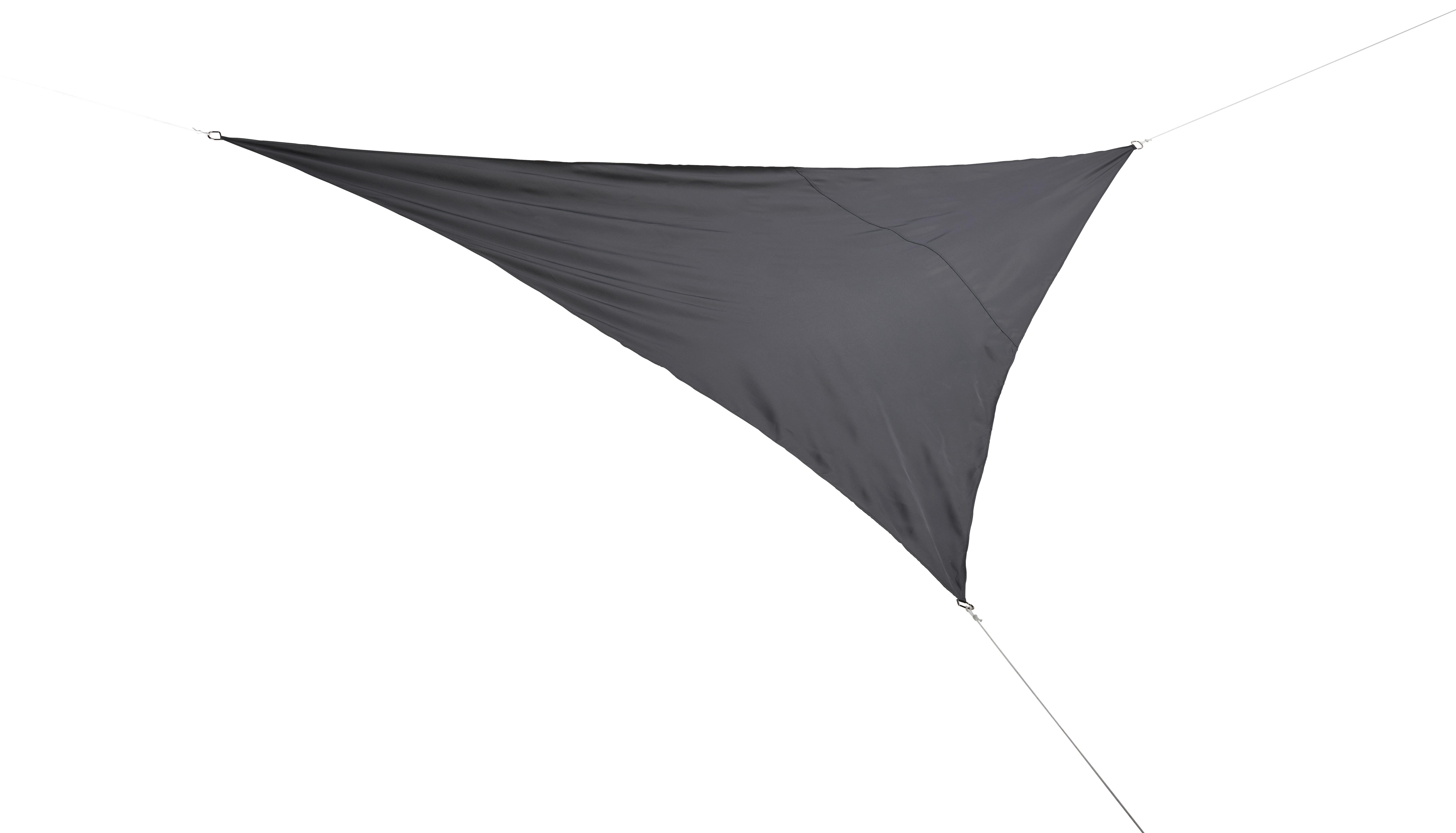 Sonnenblende Tim 1 Dunkelgrau ca. 300x300x300cm - Dunkelgrau, MODERN, Textil/Metall (300/300/300cm) - Mömax