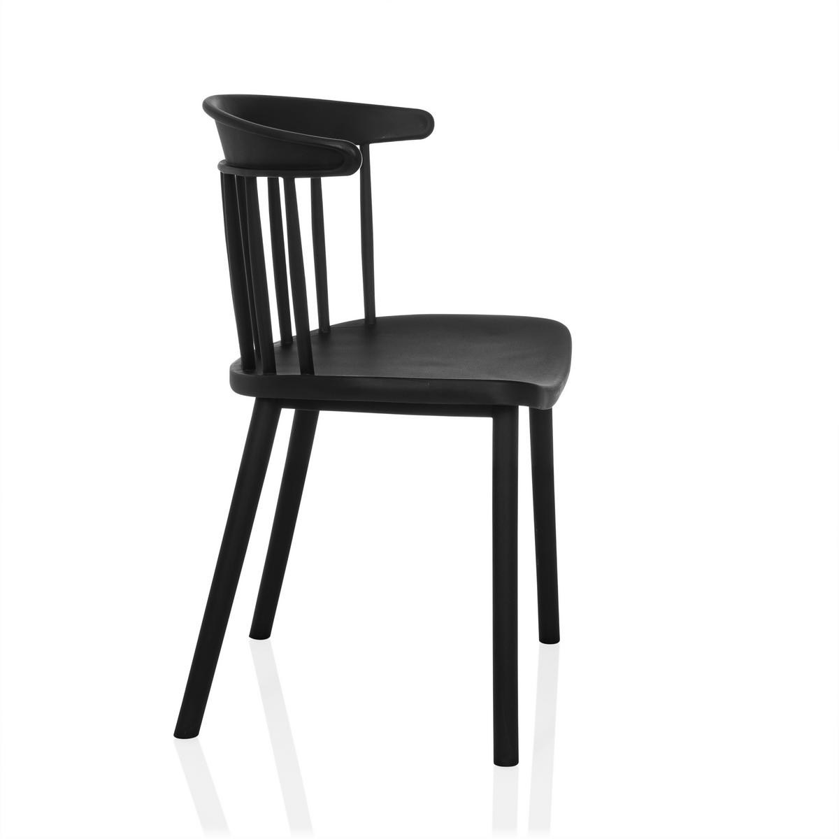 Konferenčni Stol Artifo Rib, Črna - črna, Moderno, umetna masa (53/75/45cm) - MID.YOU