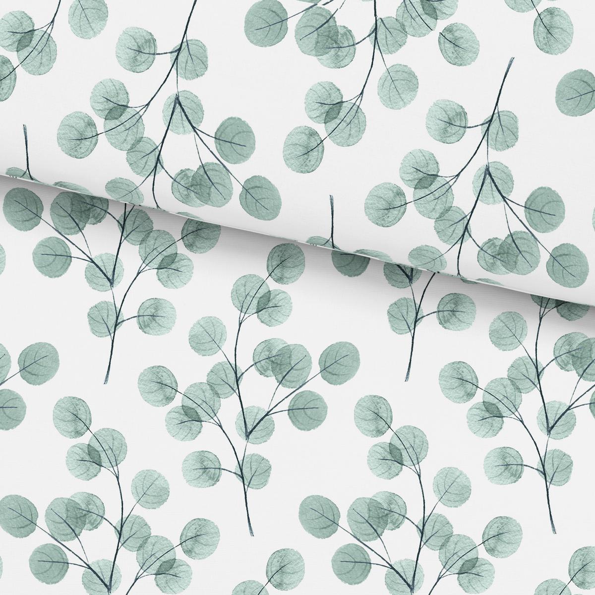 Bettwäsche Bio-Anna Weiß/Jadegrün ca. 135x200cm - Jadegrün/Weiß, Natur, Textil (135/200cm) - ecoTree