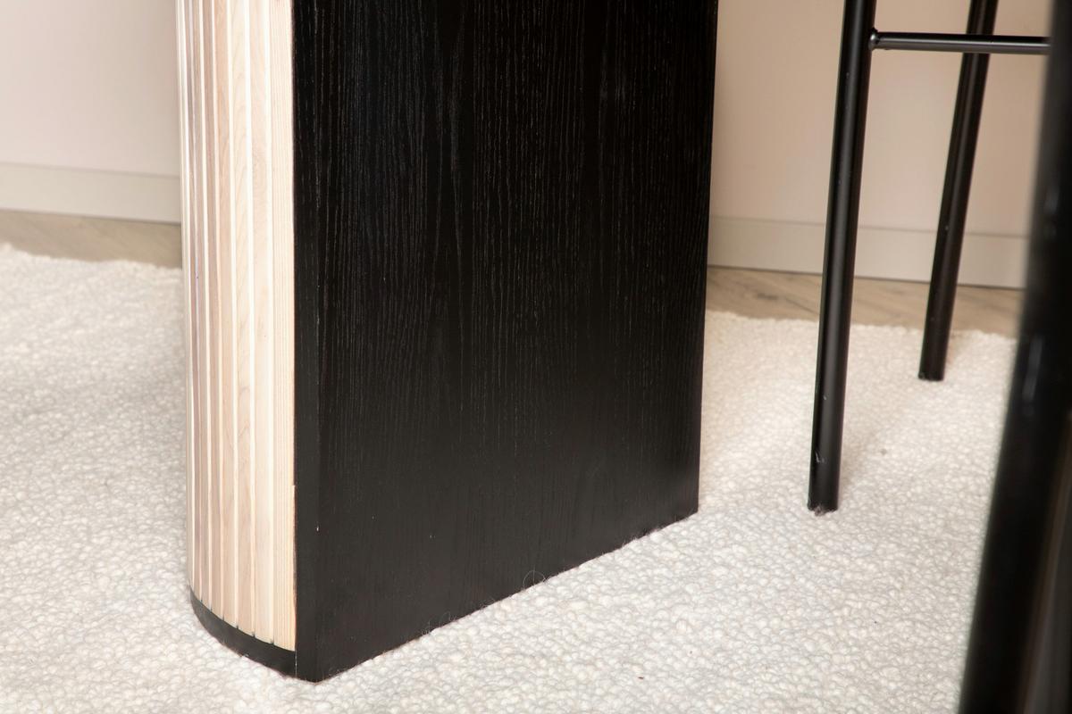 ESSTISCH BIANCA - Eichefarben/Schwarz, Design, Holz/Holzwerkstoff (200/75/90cm) - Livetastic