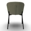 STOL ZOEY - grön/svart, Modern, metall/trä (48/79/61cm) - Bessagi Home