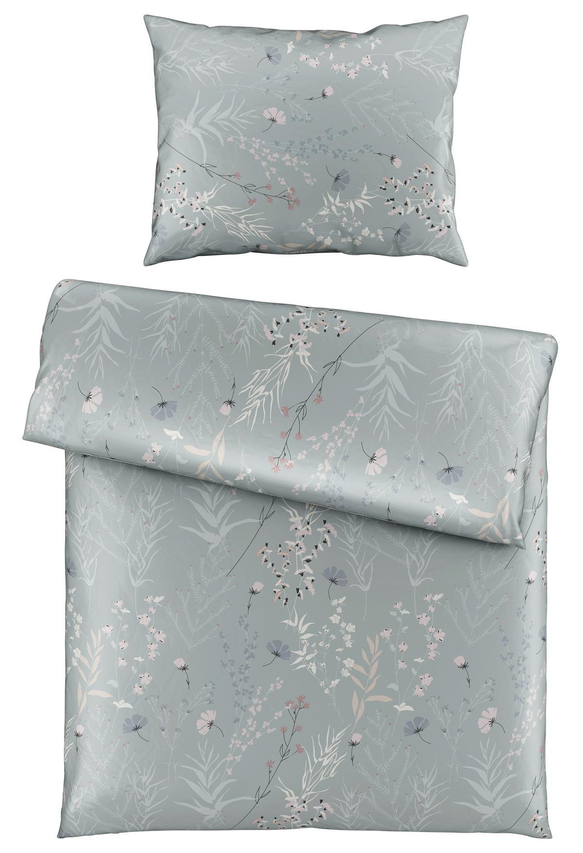 BETTWÄSCHESET LINA - Grün, Konventionell, Textil (160/210cm) - Mömax