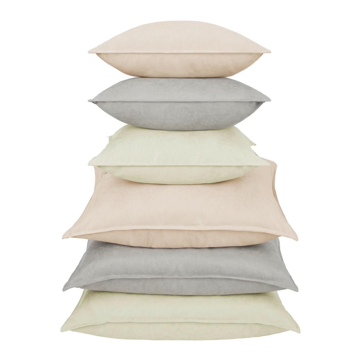 Zierkissen Nathi in Taupe ca. 60x60cm - Taupe, Konventionell (60/60cm) - Mömax