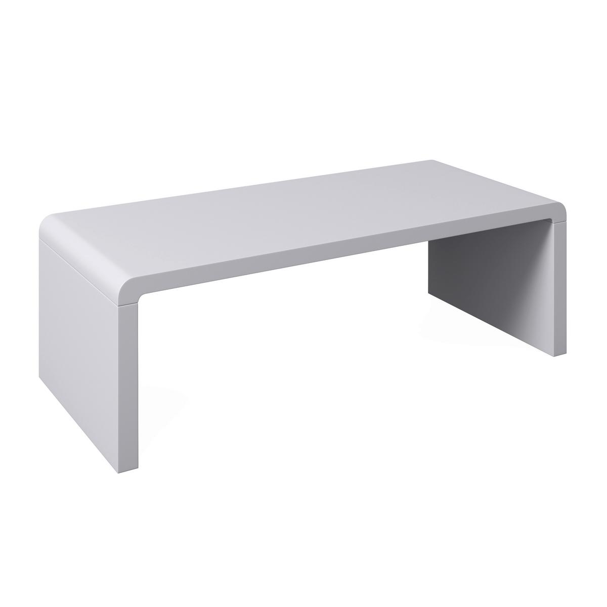 Couchtisch Linea Weiß MDF 110/38/50 CM - Creme/Weiß, MODERN, Holzwerkstoff (110/38/50cm)