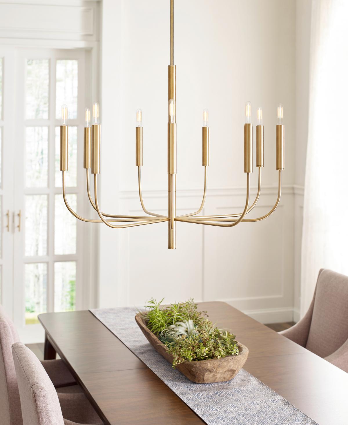 Csillár Fe-Brianna9-Bb - sárgarézszínű, Design, fém (75.9/83,7cm) - Elstead Lighting